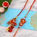 Dazzling Pearl Work Bhaiya Bhabhi Rakhi Dazzling Pearl Work Bhaiya Bhabhi Rakhi