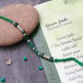 Elegant Beads & Stone Rakhi w/ A Pack of Dark Mint Chocolate Elegant Beads & Stone Rakhi w/ A Pack of Dark Mint Chocolate