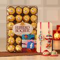 Special Bhaiya Bhabhi & Kids Rakhi w/ Ferrero Rocher Pack