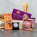 Bhaiya Bhabhi & Kids Rakhi w/ Gourmet Hamper Bhaiya Bhabhi & Kids Rakhi w/ Gourmet Hamper