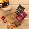 Stone & Beads Rakhi w/ Almonds & Peanuts Stone & Beads Rakhi w/ Almonds & Peanuts