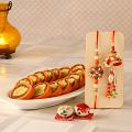 Bhaiya-Bhabhi Gift Hamper, Rakhi w/ Sweets Bhaiya-Bhabhi Gift Hamper, Rakhi w/ Sweets
