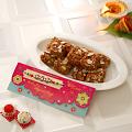 Rakhi Gift Hamper, CZ Rakhi Bracelet w/ Doda Barfi Rakhi Gift Hamper, CZ Rakhi Bracelet w/ Doda Barfi