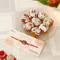 Om Rakhi w/ Boondi Laddoo for Brother in USA
