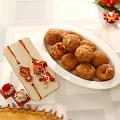 Send Bhaiya-Bhabhi Rakhi w/ Balushahi Sweets in USA Send Bhaiya-Bhabhi Rakhi w/ Balushahi Sweets in USA