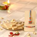 Beads Rakhi Bracelet & Kaju Sweets Combo Beads Rakhi Bracelet & Kaju Sweets Combo