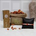 Auspicious Rudraksh Rakhi w/ Lindt Chocolates & Almonds Auspicious Rudraksh Rakhi w/ Lindt Chocolates & Almonds