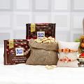 Two Rakhis w/ Cashews & Chocolates Two Rakhis w/ Cashews & Chocolates