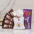 Doremon Rakhi w/ Chocolate & Cookie Crunch for Kids Doremon Rakhi w/ Chocolate & Cookie Crunch for Kids