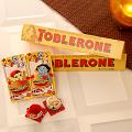 Set of Two Ganesha & Krishna Rakhi w/ Toblerone for Brother Set of Two Ganesha & Krishna Rakhi w/ Toblerone for Brother