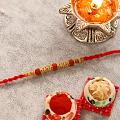 Beautiful Design Rudraksh Rakhi Thread Beautiful Design Rudraksh Rakhi Thread