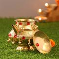 Brass Karwa w/ Katori for Puja / Karwachauth Brass Karwa w/ Katori for Puja / Karwachauth