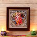 Exquisite Fiber Radha Krishna Frame Wall Art 6" Exquisite Fiber Radha Krishna Frame Wall Art 6"