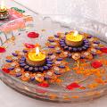 Shimmering Floating Diya Set for Diwali Decor 2 Pcs Shimmering Floating Diya Set for Diwali Decor 2 Pcs