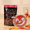Decorative Tikka Puja Thali w/ Lindt Cookie Bites Decorative Tikka Puja Thali w/ Lindt Cookie Bites