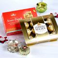 Bhaidooj Gift, Tikka Thali w/ Soan Papdi & Ferrero Rocher