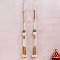 Decorative Royal White & Golden Beads Door Hanging 36" Decorative Royal White & Golden Beads Door Hanging 36"