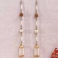 Traditionally Designed Beads & Metallic Door Hanging 26" Traditionally Designed Beads & Metallic Door Hanging 26"