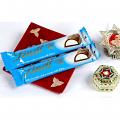 Bhaidooj Gift Hamper, Tikka Thali w/ Lindt Milk Chocolate Bhaidooj Gift Hamper, Tikka Thali w/ Lindt Milk Chocolate
