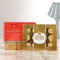 Ferrero Rocher 12 Pcs Chocolate Box w/ Karachi Halwa 250 Gms Ferrero Rocher 12 Pcs Chocolate Box w/ Karachi Halwa 250 Gms