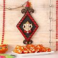 Auspicious Ganesha Wall Hanging Decor w/ Karachi Halwa Auspicious Ganesha Wall Hanging Decor w/ Karachi Halwa