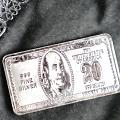 Return Gift, 20 Gms Pure Silver US Dollar 20 Bill Biscuit Return Gift, 20 Gms Pure Silver US Dollar 20 Bill Biscuit