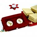 Kaju Katli 1 lb w/ King & Queen Pure Silver Coin 10 Gms Kaju Katli 1 lb w/ King & Queen Pure Silver Coin 10 Gms