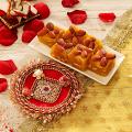 Fancy Bhaidooj Tikka Thali w/ Karachi Halwa Fancy Bhaidooj Tikka Thali w/ Karachi Halwa