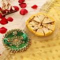 Dry Fruit Cassata Roll w/ Bhaidooj Tikka Thali Dry Fruit Cassata Roll w/ Bhaidooj Tikka Thali