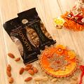 Fancy Ethnic Design Bhaidooj Tikka w/ Assorted Dry Fruits