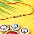 Auspicious Rudraksh Thread Rakhi Auspicious Rudraksh Thread Rakhi