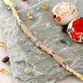 Yellow Jade Stone Rakhi Yellow Jade Stone Rakhi