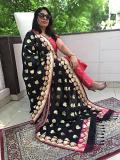 Black & Gold COmbination Attractive Banarasi Dupatta Stole Black & Gold COmbination Attractive Banarasi Dupatta Stole