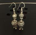 Antique Style Sterling Silver Long Earrings Jhumki Antique Style Sterling Silver Long Earrings Jhumki