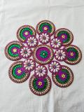 Sunflower Shape Ready to Use Rangoli Design 12"