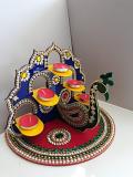 Peacock design diya holder Peacock design diya holder