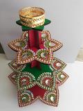 Flower design diya holder