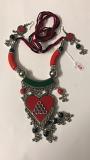 Red & Green Combination Color Oxodised Jewellery Set