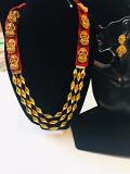 Thread jewellery with heavy lakshmi pendands 