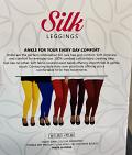 Silk Leggings 100% Cotton Combined L - XL