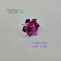 Silver flower- 2 pink enamel flower -Silver Pooja Items, Return Gift