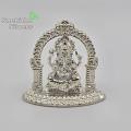 Pure silver statue- Silver solid Ganesha  statue- 925 silver gift items- re