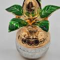 Pure silver gold coated kalash, pure silver gift,, gold coated pure silver 