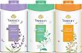 Yardley London Floral Talcum Powder, long lasting fragrance, sweat free, all day pleasant smell, 250gm x 3 (Lavender, Jasmine, Sandalwood)