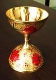 Traditional Design Brass Meenakari Work Big Akhand Jyot / Diya Traditional Design Brass Meenakari Work Big Akhand Jyot / Diya