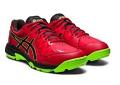 ASICS GEL PEAK Cricket Rubber Studs Shoes Red\Lemon - US-8, US-9