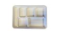 Biodegradable 6-Compartment Plates / Thali / Meal Tray - 100 Plates Biodegradable 6-Compartment Plates / Thali / Meal Tray - 100 Plates