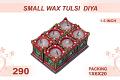 Small Wax Tulsi Diya 6pc 1.5inch #290 Small Wax Tulsi Diya 6pc 1.5inch #290