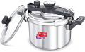 Prestige Svachh Clip-on 5 Litre Stainless Steel Pressure cooker, silver