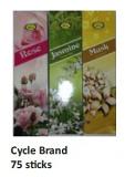 Cycle Brand Bulk Order Agarbatti / Incense Sticks (3 dozen w/ 75 Sticks ea) Cycle Brand Bulk Order Agarbatti / Incense Sticks (3 dozen w/ 75 Sticks ea)